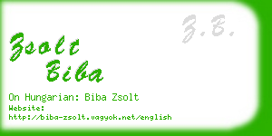 zsolt biba business card